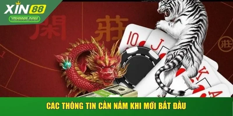 Các thông tin cần nắm khi mới bắt đầu
