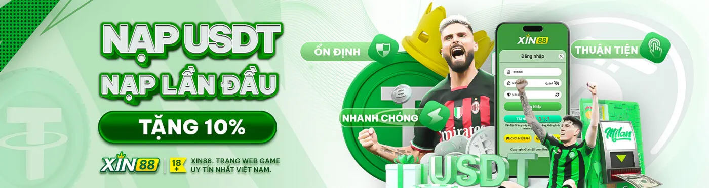 sự kiện nạp usdt tặng thêm 10-20% giá trị